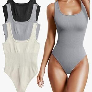 OQQ 3 Piece Bodysuits in Size Small